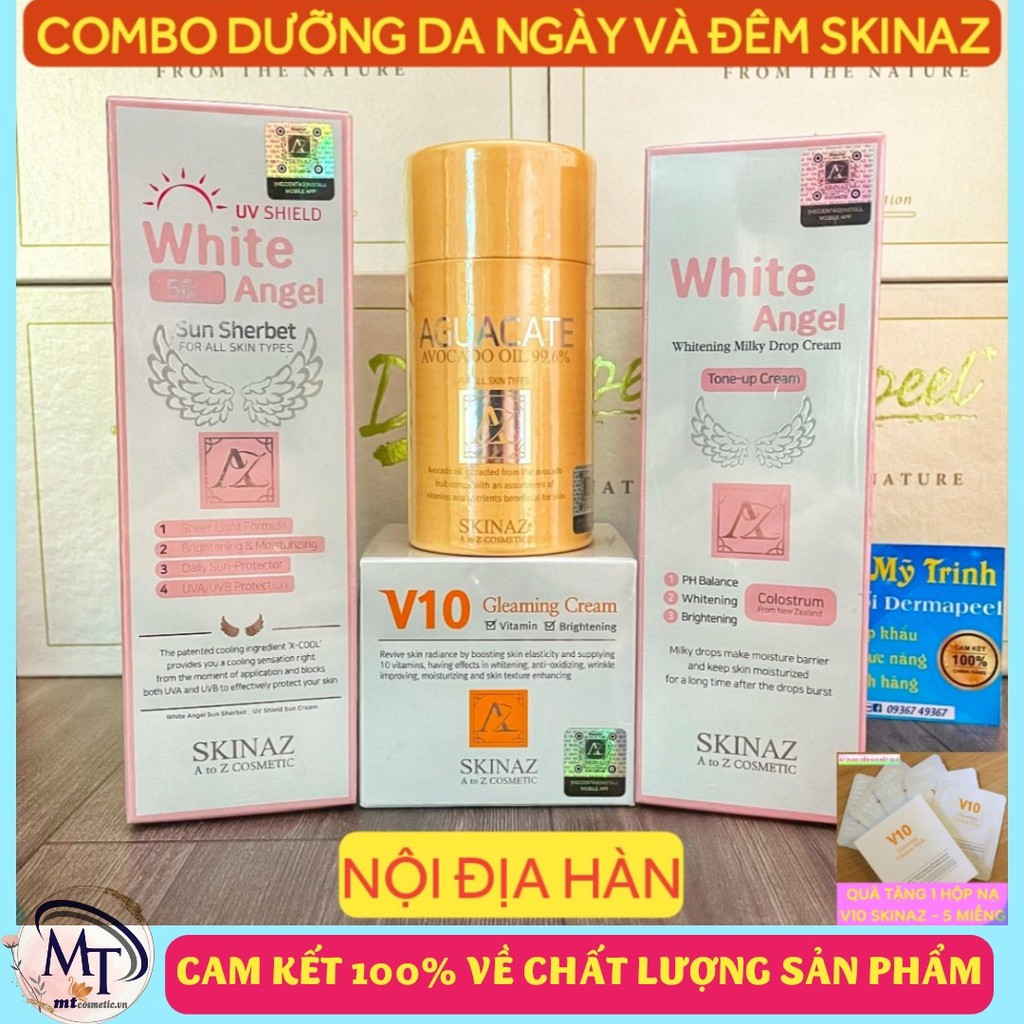 COMBO DƯỠNG DA TOÀN DIỆN NGÀY VÀ ĐÊM SKINAZ - NỘI ĐỊA HÀN - KÈM QUÀ TẶNG ĐẶC BIỆT