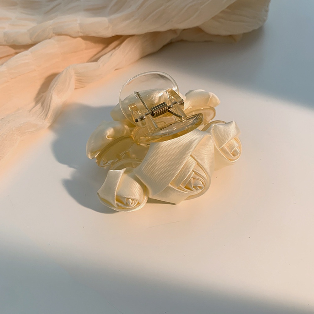 1 Kẹp Tóc Ba Chiều Họa Tiết Hoa Hồng Đơn Giản Cổ Điển Cho Nữ