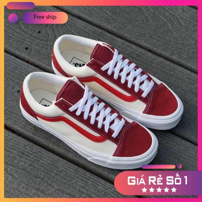 Giày Sneaker thời trang nam nữ Vans Vault style 36 retro sport biking red hàng đẹp