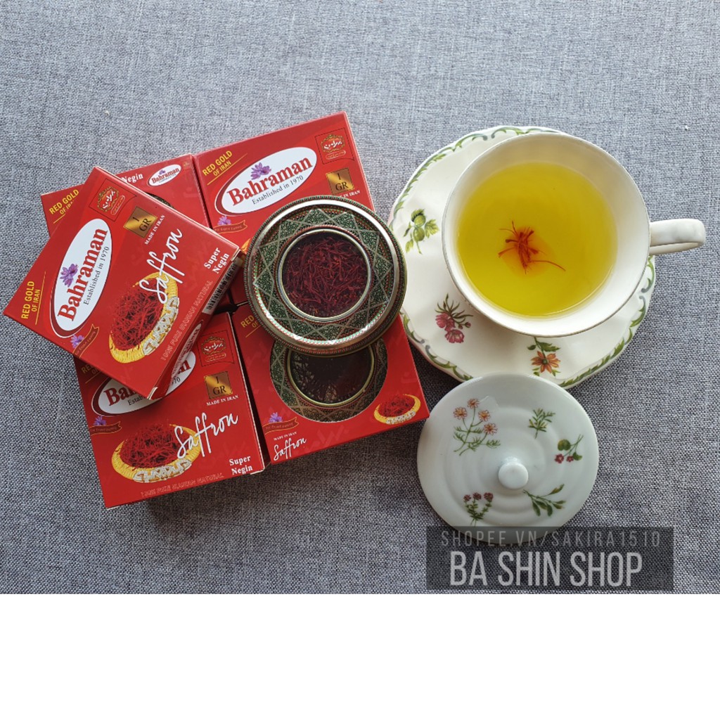 SAFFRON IRAN LOẠI 1 - NHỤY HOA NGHỆ TÂY BAHRAMAN (1GRAM)