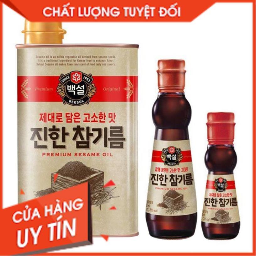 Dầu Vừng /Mè Nguyên Chất Beksul CJ Hàn Quốc  110ml