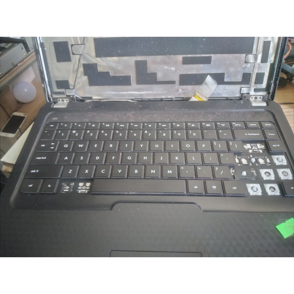Main laptop hp cq42 cq62 g42 g62, quạt tản nhiệt nút nguồn cáp màn hình wecam wifi loa jack nguồn bản lề bo usb nắp cd