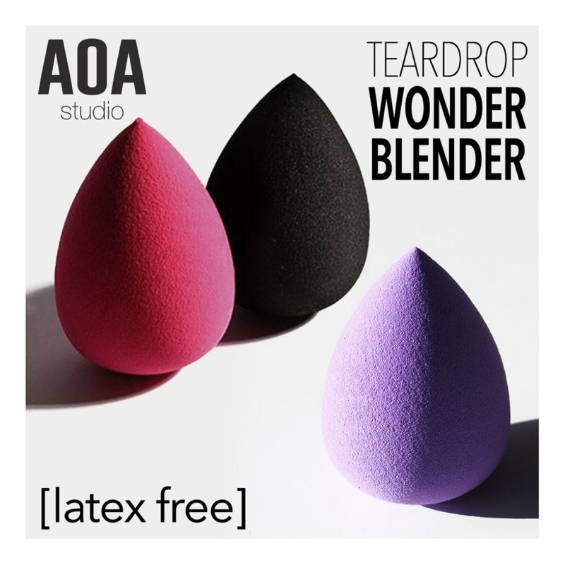 [SẴN, BILL US] Mút Trang Điểm Giọt Nước AOA Studio Wonder Blender Siêu Mềm nhiều dòng [beNineteen]