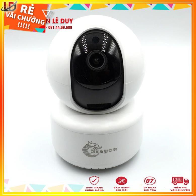 [Mã 267ELSALE hoàn 7% đơn 300K] Camera IP không dây Dragon D01 chính hãng, quay ban đêm, xoay 360 độ, đối thoại 2 chiều | WebRaoVat - webraovat.net.vn