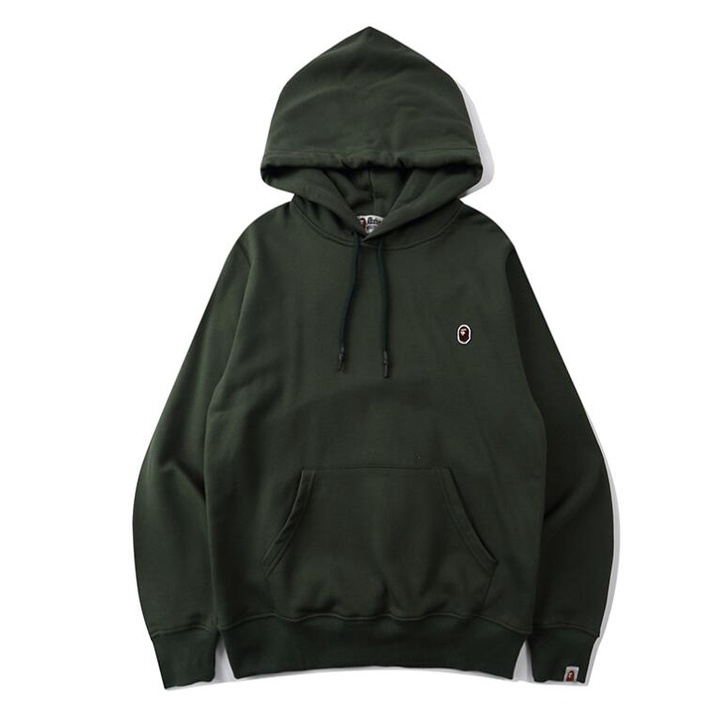 Áo hoodie cotton thêu BAPE thời trang