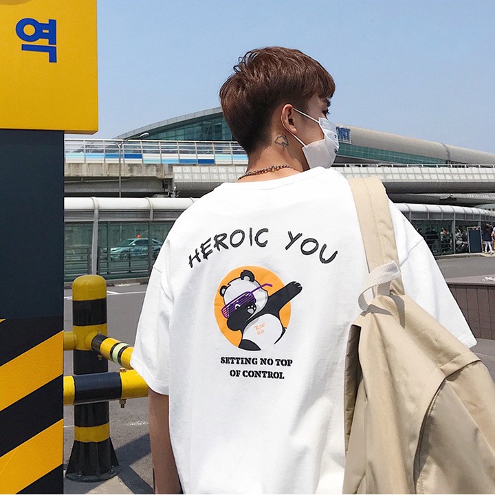 Áo Thun Nam Hình Con Gấu HEROIC YOU - I5197