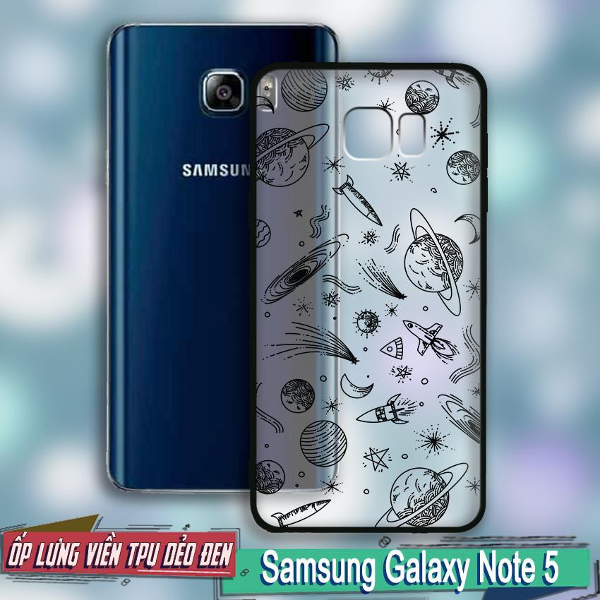 Ốp lưng Samsung Galaxy Note 5 - in nổi họa tiết - 02042 0683 SOLARSYSTEM06