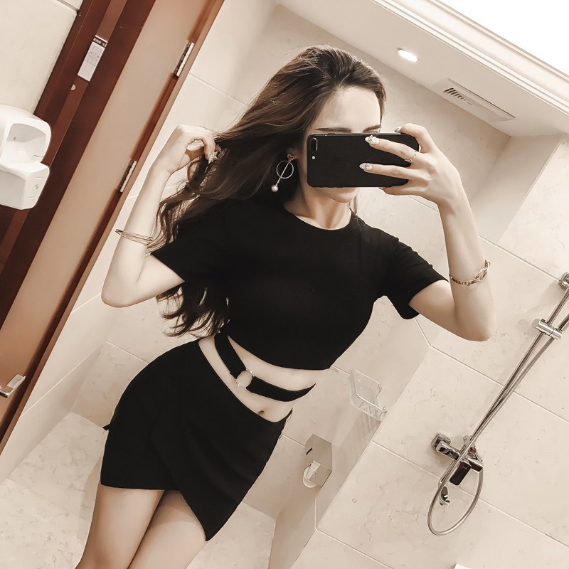 ÁO THUN CROTOP NỊT EO ULZZANG CÁ TÍNH THỜI TRANG NỮ | BigBuy360 - bigbuy360.vn