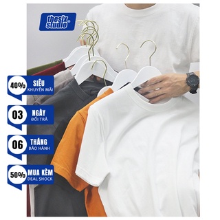 Áo thun trắng trơn - áo thun đen trơn unisex basic Thesix brand