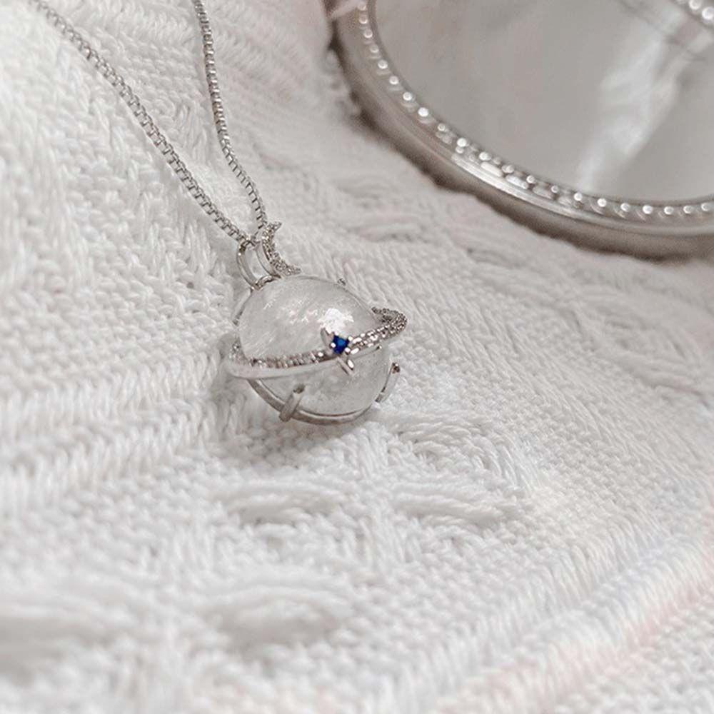 Vòng cổ MặT Trăng Và Ngôi Sao ĐíNh Đá Sang TrọNg|Vòng cổ Mặt Hình Hành Tinh Màu Sắc Phong Cách Hàn Quốc