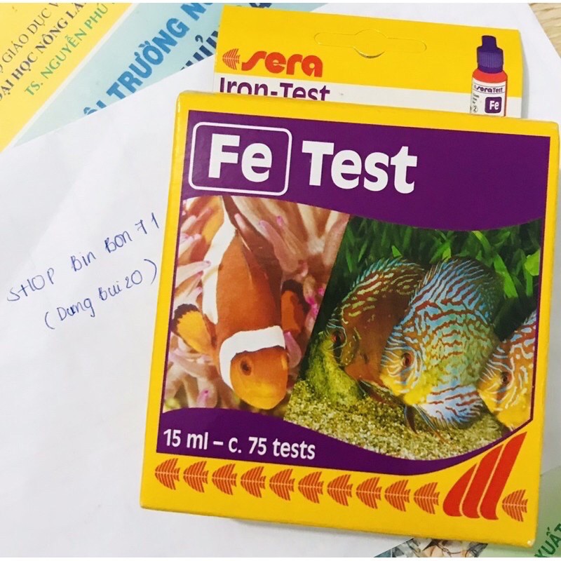 Test Fe  Sera chính hãng.