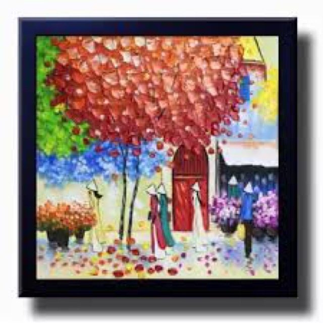 Khung tranh sơn dầu kt 30-30cm