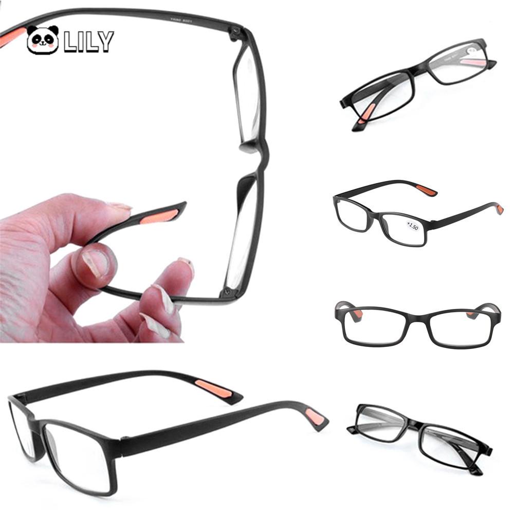 LILY Portable Reading Glasses Magnifying Vision Care Eyeglasses Flexible Eye wear Ultra Light Unisex +1.00~+4.0 Diopter