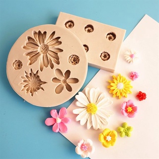 Khuôn Silicone Hoa Cúc 5Cm 3Cm 2Cm