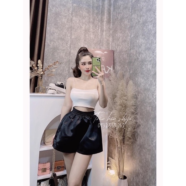 Quần sooc Bigsize Gấm Tacta mặc bốn mùa giá siêu mềm (60-90Kg) MS75