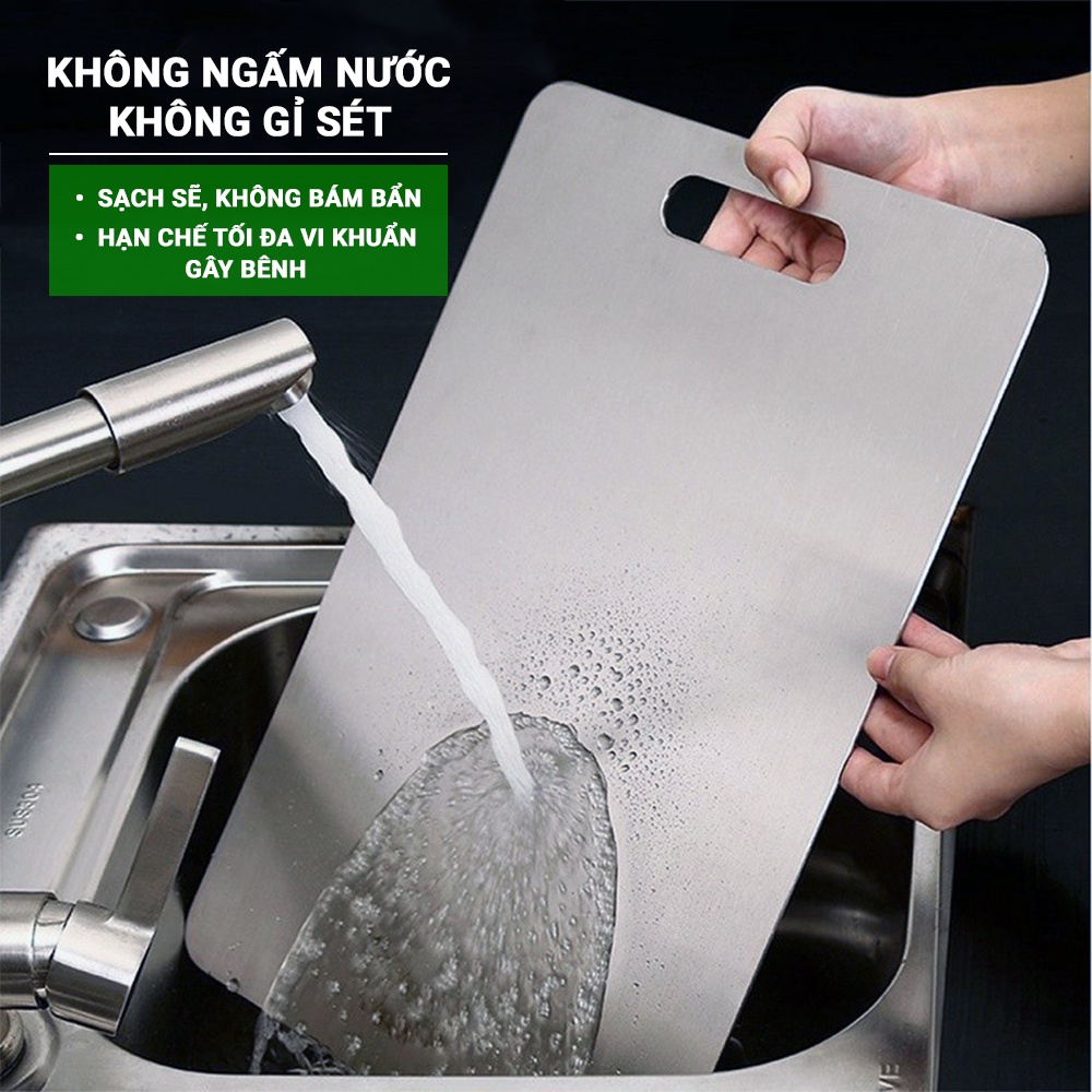 Thớt Inox kháng khuẩn chịu lực vệ sinh dễ dang, rã đông nhanh, chống ẩm mốc LABI VN LB232