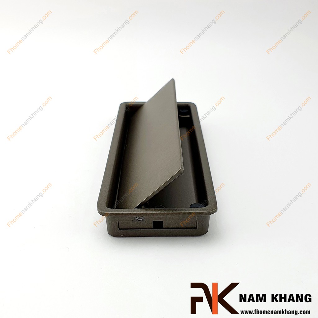 Tay nắm âm tủ bằng nhôm xám mờ NK237-X