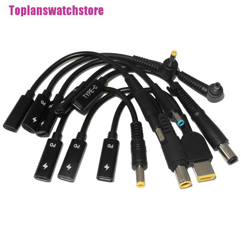 POWER Dây Cáp Chuyển Đổi Đầu Usb Type C Sang Dc Đực Cho Laptop