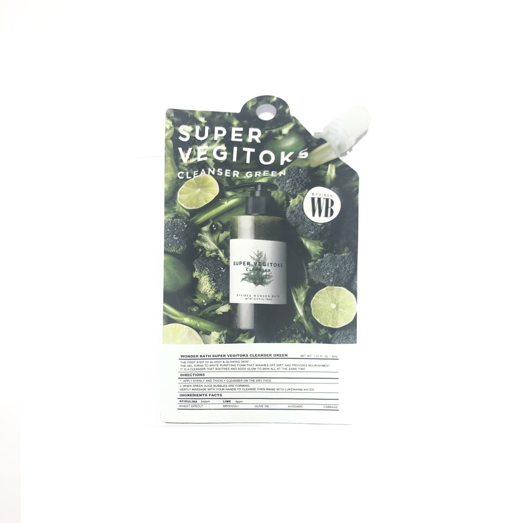 Sửa Rửa Mặt Thải Độc Rau Củ Dạng Gói Super Vegitoks Wonder Bath 30ml | BigBuy360 - bigbuy360.vn