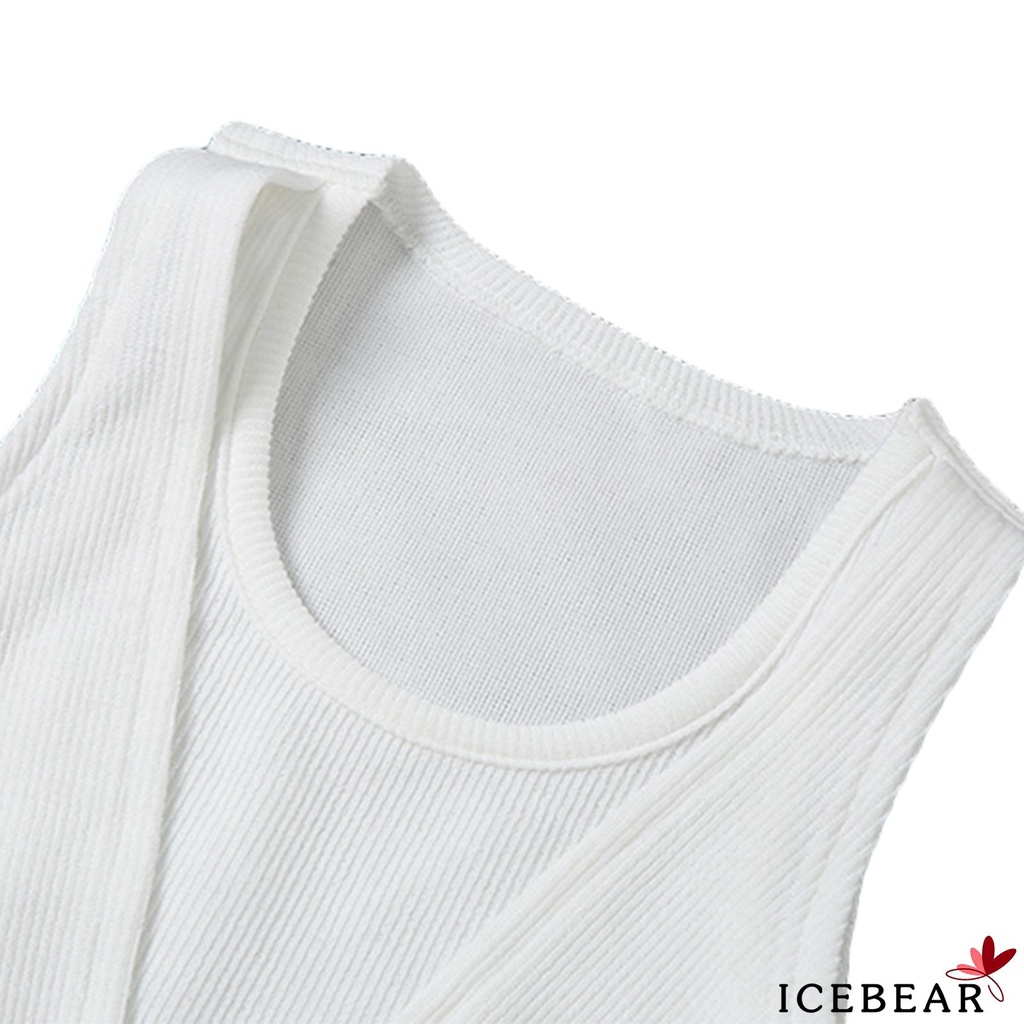 Áo Dệt Kim Không Tay Phối Màu Thời Trang Cho Nữ