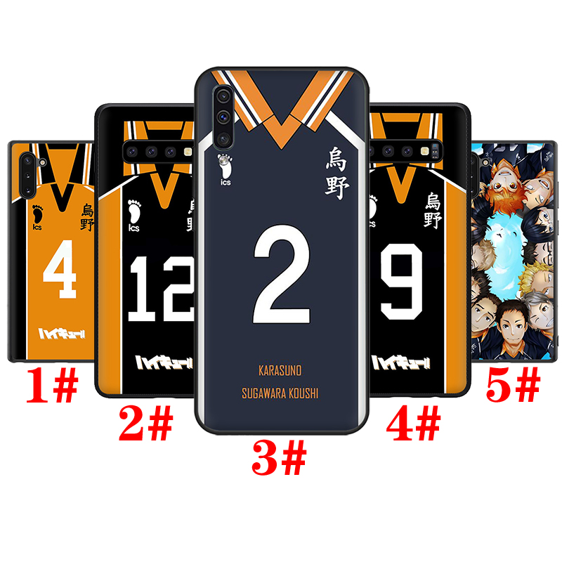 Ốp điện thoại dẻo in anime Haikyuu Karasuno High School T76 cho Samsung A6 A7 A8 A9 J4 J6 J8 Plus 2018 A5 2017 J7 Duo