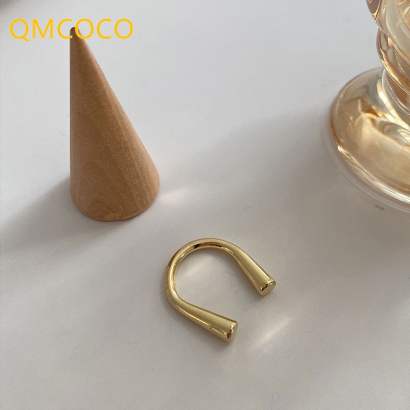 Nhẫn Hở Màu Vàng Đồng Thiết Kế Độc Đáo Thời Trang Chất Lượng Cao Có Thể Điều Chỉnh Cho Nữ