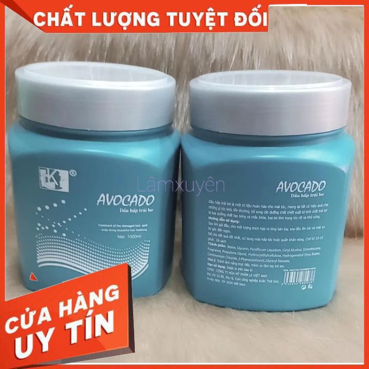Hấp dầu AVOCADO TRÁI BƠ (1000ml) dưỡng chất giúp phục hồi và tái tạo tóc chắc khỏe