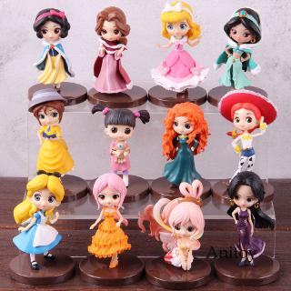 Set 3 búp bê đồ chơi hình công chúa cho bé gái bằng nhựa PVC