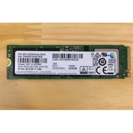 Ổ Cứng SSD 256GB 512GB 2TB Samsung PM981a NVMe M2 PCIe Gen3 x4 2280