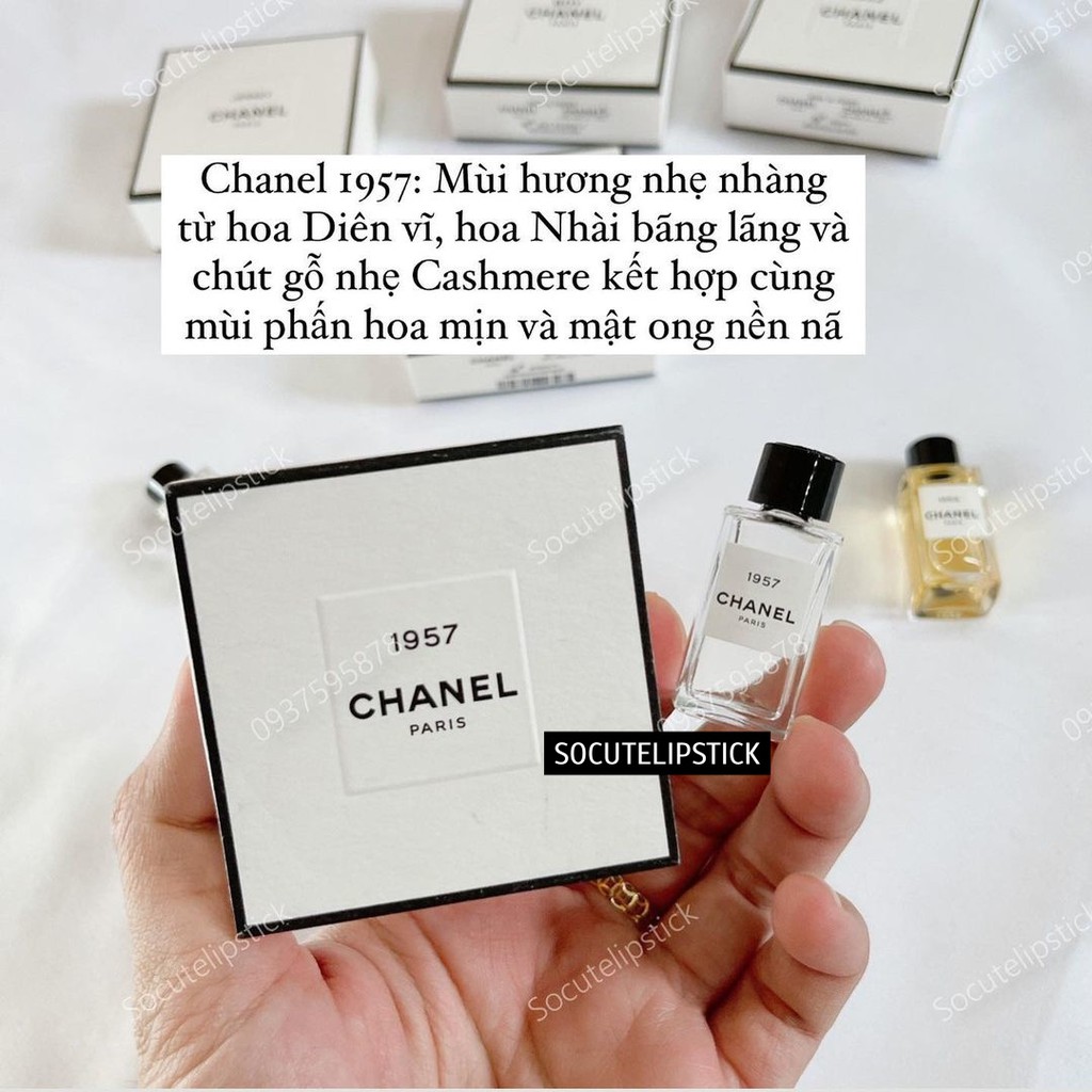 Nước hoa cao cấp Chaanel Misia - Boy - Jersey - Le Lion - Coromandel - Sycomore - 1957 - 1932 - Beige Mini fullbox 4ml