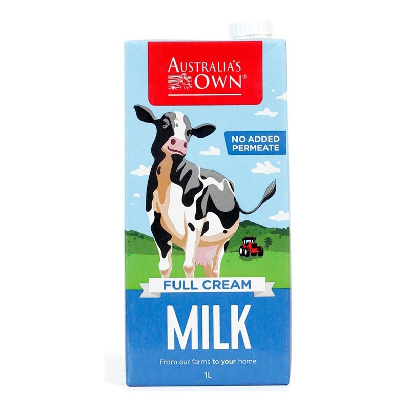 Hộp 1 Lít Sữa Úc Australia’s Own Full Cream (không đường)