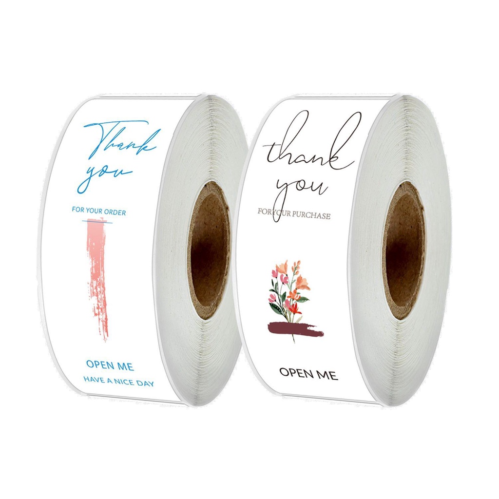 CONOPERY Cuộn 120 Giấy Gói Quà In Chữ Thank You For Your Order