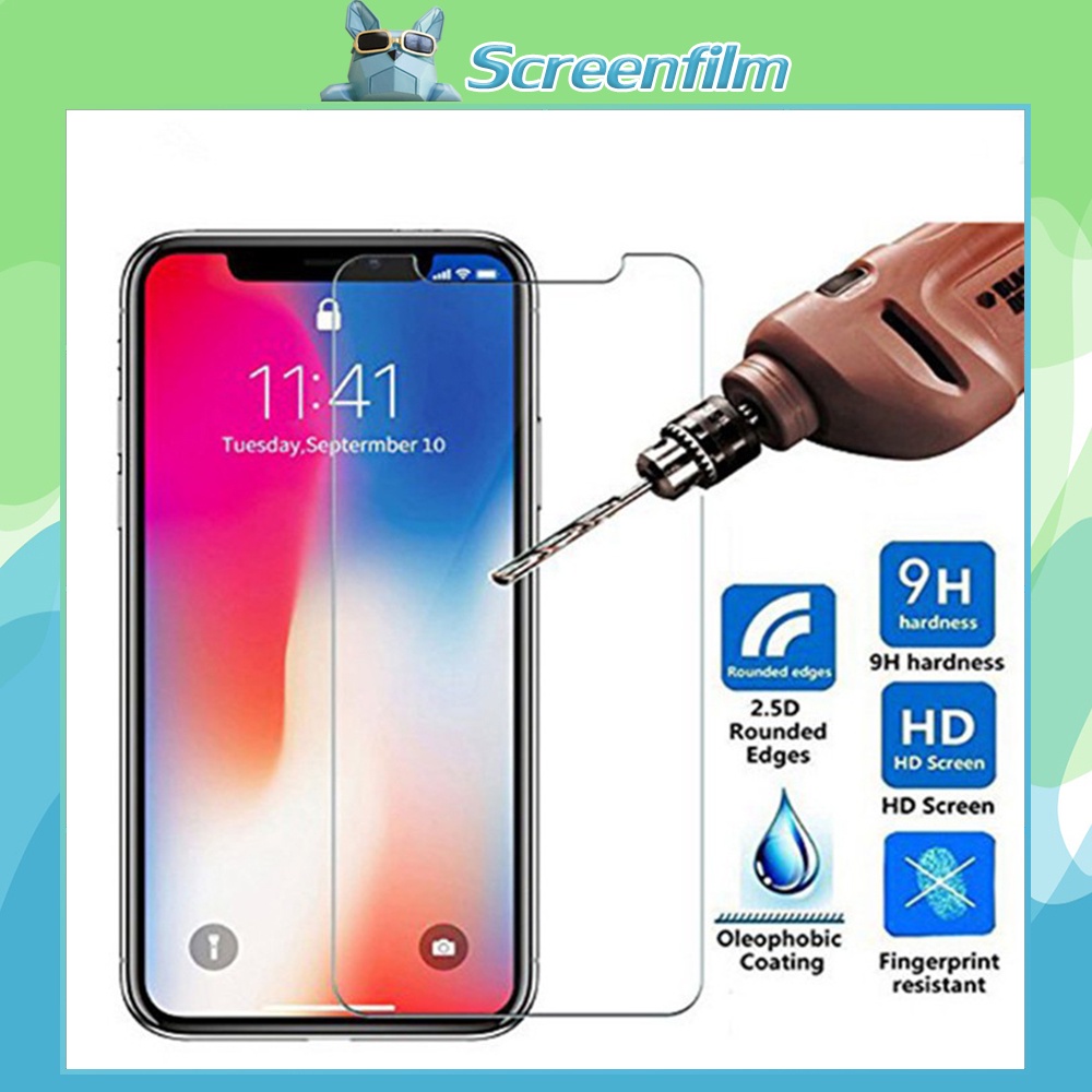 Kính cường lực bảo vệ màn hình cho Iphone 13 12 Mini 11 Pro Max X XS XR 8 7 6S 5 SE 2020