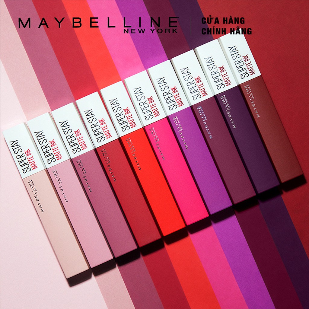 Son Maybelline New York Super Stay Matte Ink Lipstick City Edition - Son Kem Lì Maybelline 16h Lâu Trôi 5ml