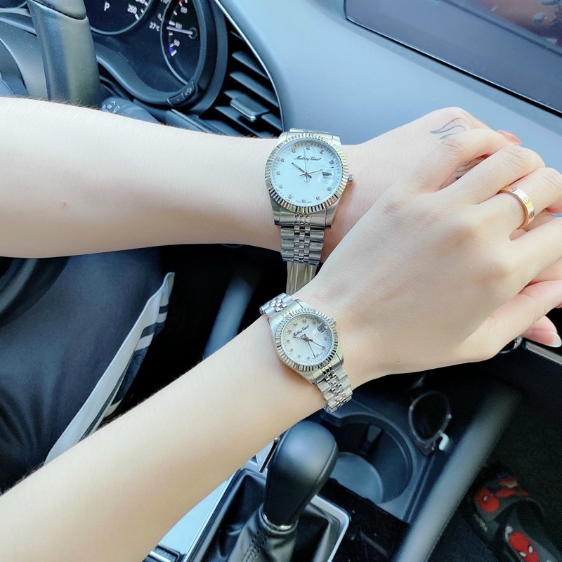 ĐỒNG HỒ ĐÔI CHÍNH HÃNG Mathey Tissot D710AI & H710AI Quartz