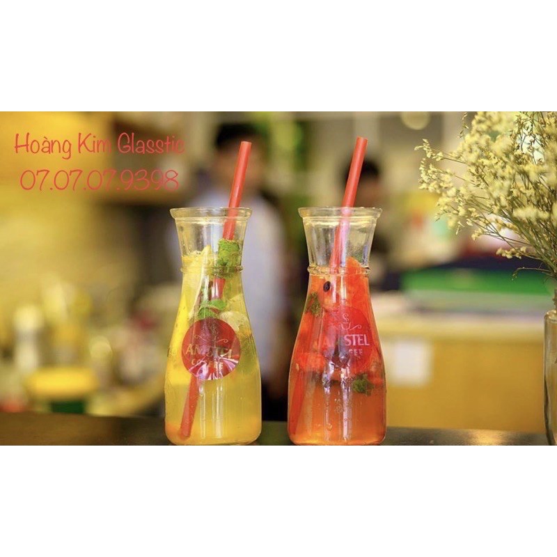 LỌ THUỶ TINH ĐA NĂNG IN NỔI CHỮ LOVE 380ml