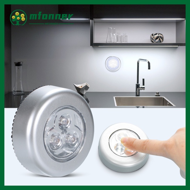 Đèn Ngủ Led Không Dây Cảm Ứng Chạm Sử Dụng Pin Tiện Lợi
