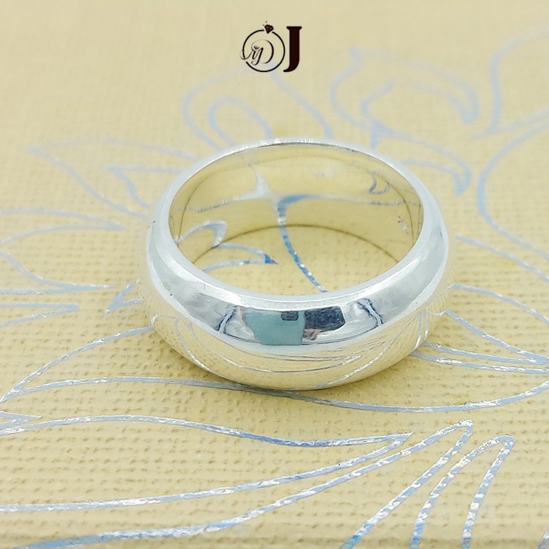 Nhẫn bạc tròn trơn bạc MĐJ 099 cho cả nam và nữ bản rộng 10mm và 7mm ...