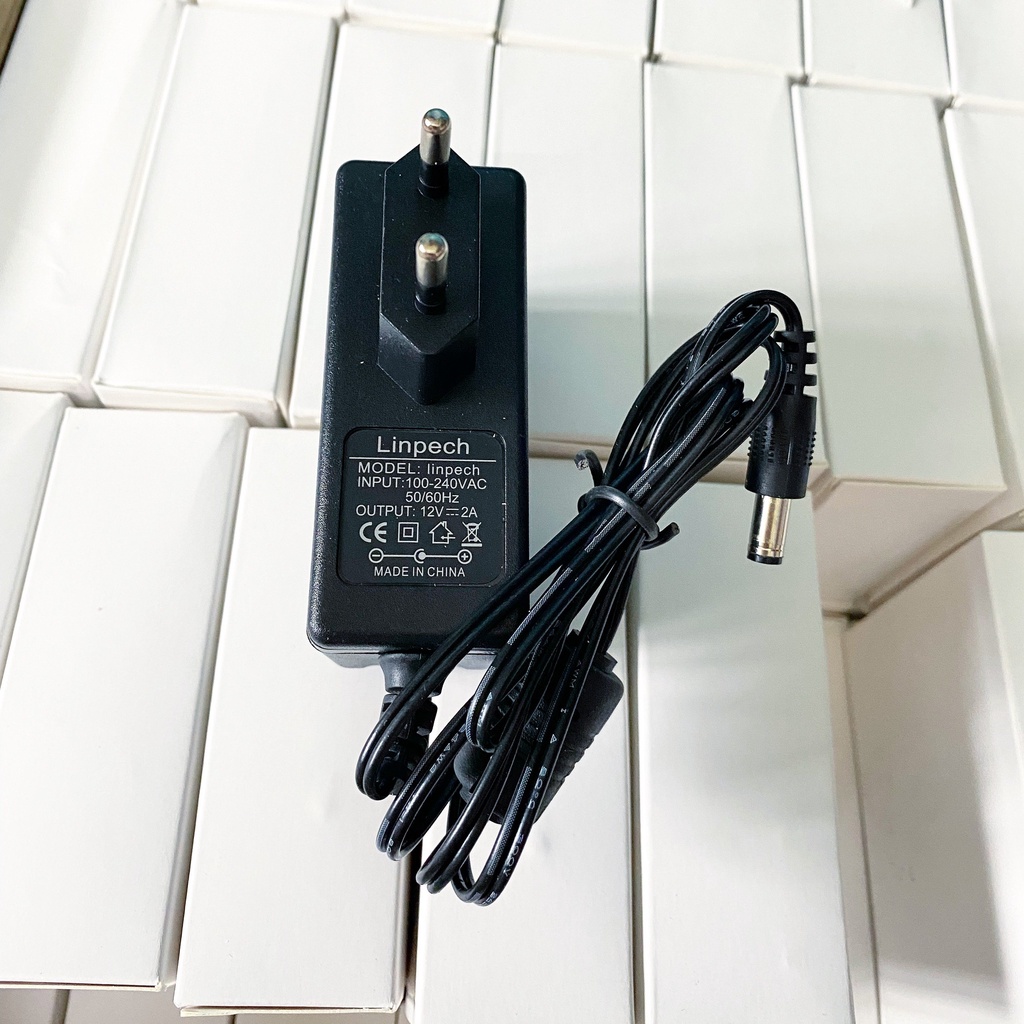 Nguồn 12v-2a LINPECH dùng cho camera, đầu thu an viên, đầu k+, router.