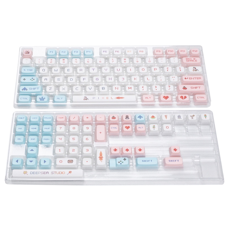 Bộ 125 Phím Cơ Học Chủ Đề Chiến Tranh Pixel Sublimation XDA Cho Cherry MX Switches Pers