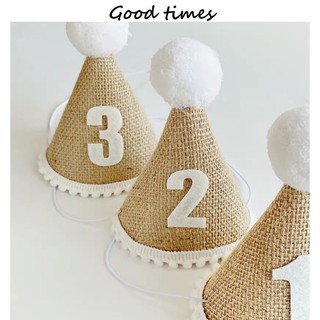 Mũ sinh nhật handmade cho bé 1-3 tuổi