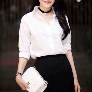 💯💯💯 Sơmi trắng basic chất đẹp 💯💯💯