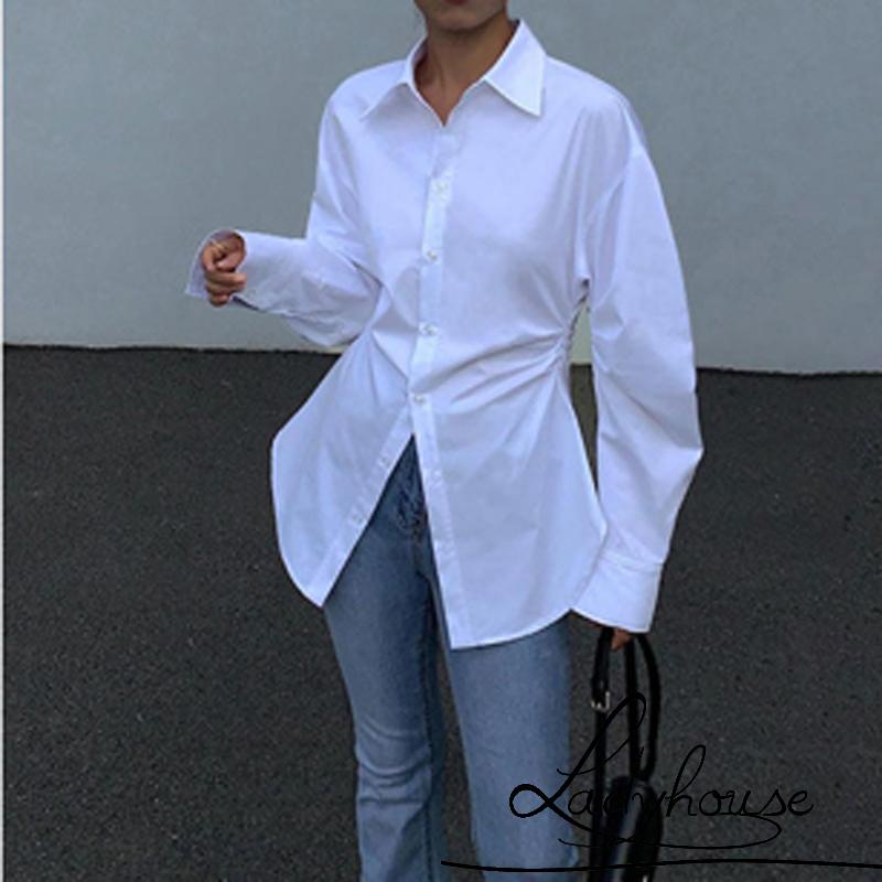 Áo Sơ Mi Dài Tay Màu Sắc Thời Trang Sành Điệu Cho Nữ