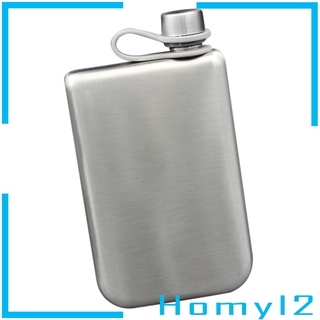 9oz Hip Flask Drinking   Wine Liquor  Silver Bottle Flagon