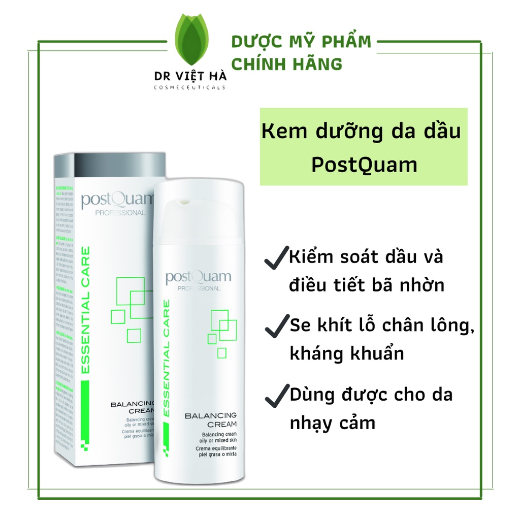 Kem Dưỡng Kiềm Dầu Balancing CREAM 50ml | Bs Da Liễu Khuyên Dùng