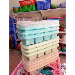 Sỉ 9 khay đá có nắp kiêm khay đựng đồ ăn dặm cho bé