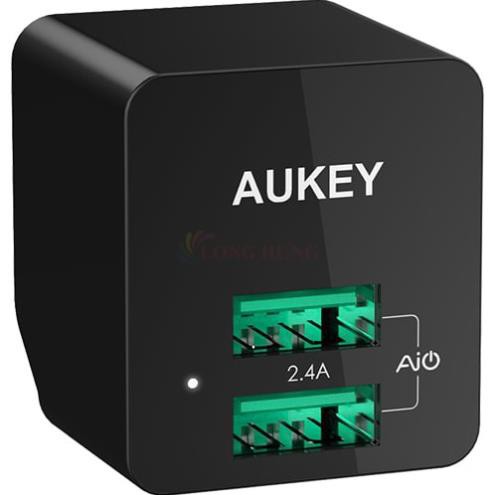 Cốc sạc Aukey 2USB 2.4A PA-U32 - Hàng chính hãng