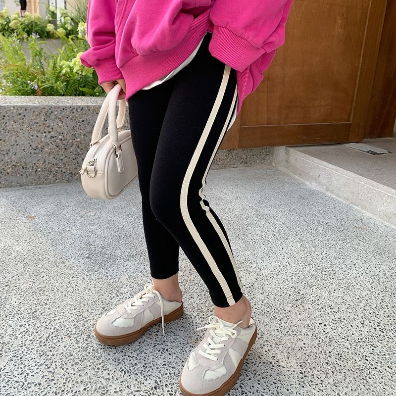 [Hợp Thời Trang Dễ Phối Đồ] Quần Legging Cotton Tinh Khiết Thoải Mái Ôm Dáng Co Giãn Phong Cách Hàn Quốc Mùa Thu Cho Bé Gái