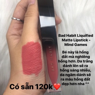 [SALE 80K] Son kem Bad Habit màu Mind Games
