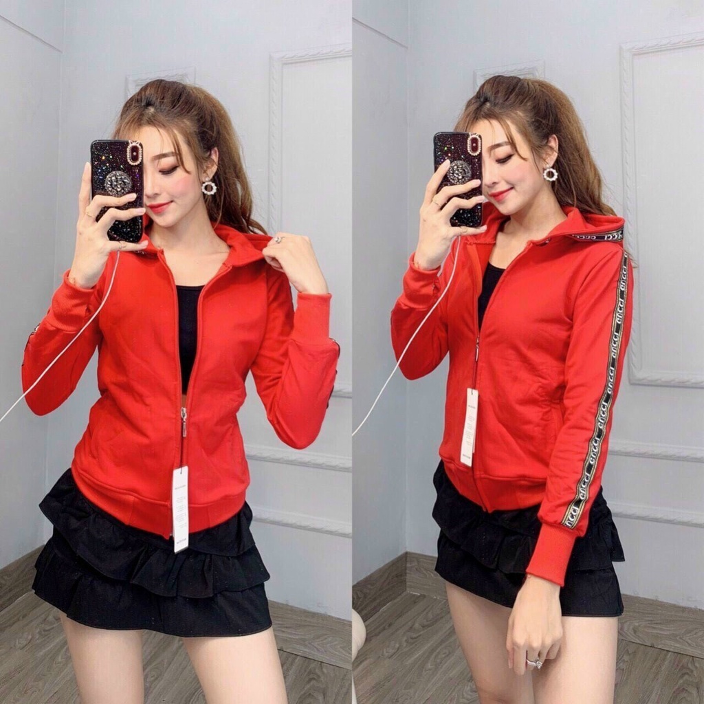 Áo Khoác Da Có Viền Đơn Giản - Y Hình